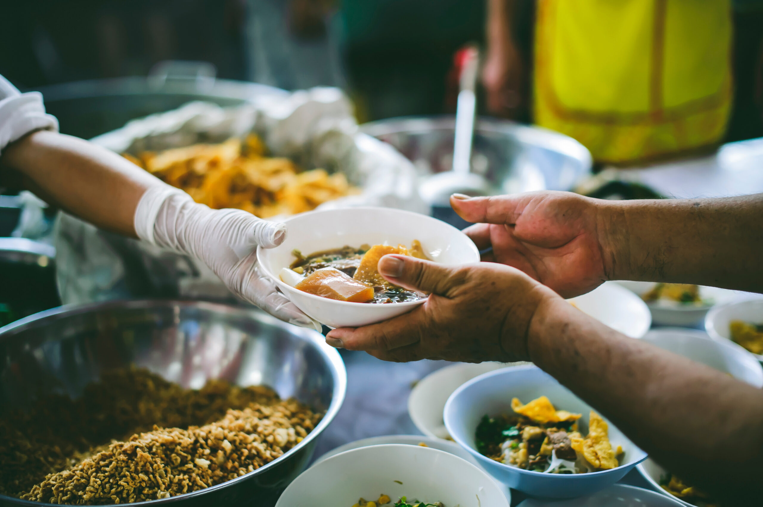 The concept of food needs, food shortages: free food distribution to the poor, food aid in human society